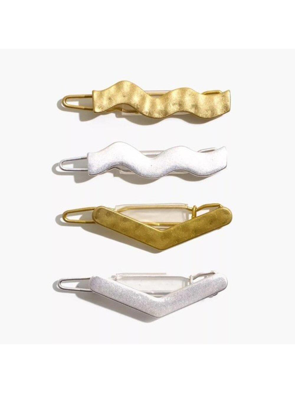 Madewell Four Pack Mini Shape Hair Clips - Picture 1 of 4